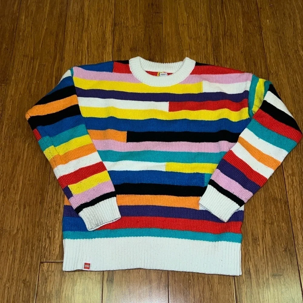 Lego X Collection Target Mix Stripe Sweater Kids Boys Girls NWOT size Medium